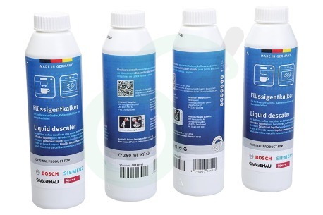 Bosch Koffiezetapparaat 312015, 00312015 Ontkalker 4x 250ml, 10 Reinigingstabletten