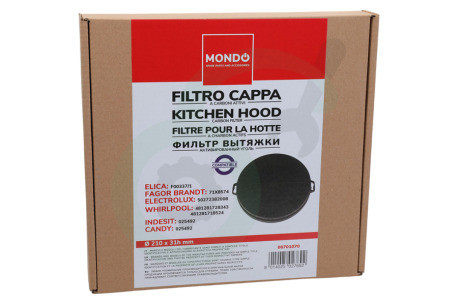 Elica Afzuigkap 484000008579 Filter koolstof -rond- bajonet