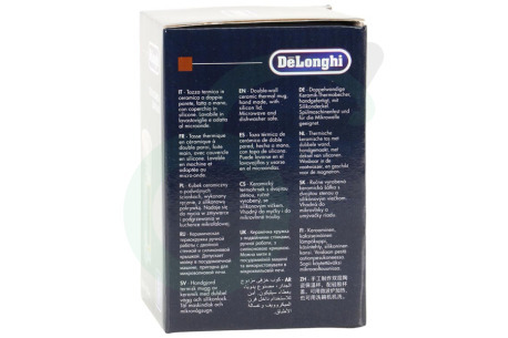DeLonghi Koffiezetapparaat 5513284481 DLSC064 Thermosbeker Keramische beker met dubbele wand