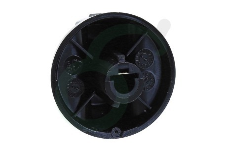 Indesit Fornuis 299117, C00299117 Knop Van oven, zwart