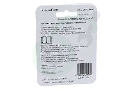 NewSPeak 4313042732010 SH50/SH90 Shaver-Parts SH50, SH70, SH90