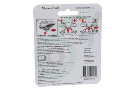 NewSPeak RQ12/70 RQ12/60 Shaver-Parts RQ10 RQ11 RQ12