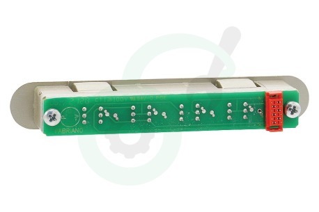 Whirlpool Afzuigkap 481231028176 Schakelaar Druktoets, bediening, compleet met print
