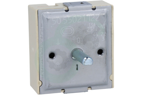 Whirlpool Fornuis 481010427882 Energieregelaar Schakelaar, 2-zones