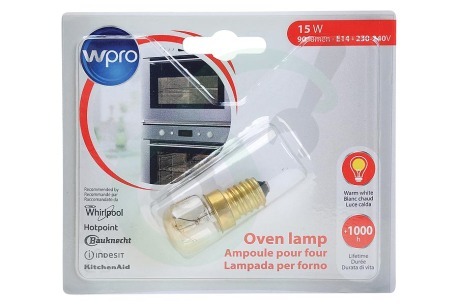 Candy Oven-Magnetron 484000008843 LFO137 Lamp Ovenlamp-koelkastlamp 15W E14 T29