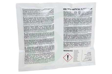 Krups Koffiezetapparaat F054001B Ontkalker Ontkalkingspoeder + PH strip