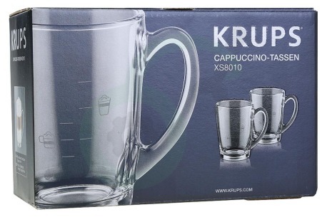 Krups Koffiezetapparaat XS801000 Cappuccino Glazen