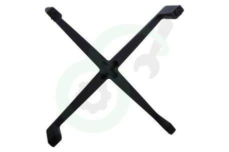 Zanussi Fornuis 3546510011 Pannendrager Wokbrander. B=24 H=4,5cm Antraciet