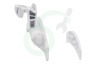 Alternatief Wasmachine 4055137402 Deurgreep-set Wit, compleet