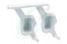Whirlpool Wasmachine 481010453065 Knop Drukknop wit. Bediening