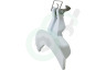Electrolux Wasmachine 1552492108 Deurgreep Wit, compleet met deurhaak