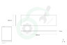 Indesit Koelkast 628266, C00628266 280888, C00280888 Glasplaat Glas 466x292x4