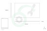Service 7000 Koelkast 481245088134 Glasplaat 473x290mm met strip