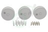 Alecto A005014 SA61 Draadloze Koppelbare Rookmelder, 3 Pack, Wit