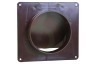 Universeel 62500102 Luchtrooster kunststof 100mm 1 klep, bruin