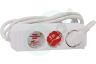 Brennenstuhl 1158610030 Tafelcontactdoos Eco-Line Wit 3 meter 3x1,5
