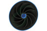 Doornado 128702001 Deurstop Deurstopper Sky (Blauw)