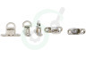 Deltafix 2664 Tourniquetsluiting 22 x 14mm Nikkel, 5 stuks