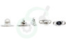 Deltafix 2662 Tourniquetsluiting 17 x 11mm Nikkel, 25 stuks