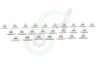 Deltafix 2662 Tourniquetsluiting 17 x 11mm Nikkel, 25 stuks