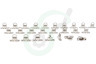 Deltafix 2666 Tourniquetsluiting 25 x 14mm Nikkel, 25 stuks