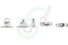 Deltafix 2666 Tourniquetsluiting 25 x 14mm Nikkel, 25 stuks