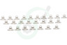 Deltafix 2666 Tourniquetsluiting 25 x 14mm Nikkel, 25 stuks