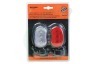 Universeel 013768 Fiets verlichtingsset rood wit