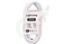 Universeel USB Kabel past in o.a. Apple Apple 8-pin Lightning connector, 100cm, Wit