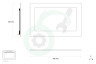 Chef Oven-Magnetron 140063857019 Deurglas Buitenkant