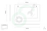 Indesit Oven-Magnetron 193157, C00193157 Glasplaat Oven deurglas 754x446