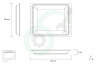 Indesit Oven-Magnetron 78391, C00078391 Bakblik 403x389mm -emaille-