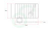 Samsung Oven-Magnetron DG7501049A DG75-01049A Rooster 412x341mm, Klein