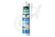 Universeel 1491325  Siliconenkit BISON -sanitair wit- geschikt voor o.a. spuitkoker