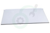 V-zug 481010747964 Koelkast Glasplaat Bovenste legplaat met strippen geschikt voor o.a. KS32102AA01, KD62102AA01
