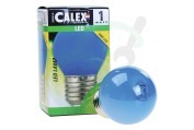 Calex  473412 Calex LED Kleurlamp Blauw 240V 1W E27 geschikt voor o.a. E27 P45 1W 12Lm 240V