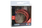 Calex 940224 Calex Textiel Omwikkelde  Kabel Metallic Bruin 1,5m geschikt voor o.a. Max. 250V-60W