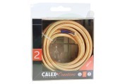 Calex 940272 Calex Textiel Omwikkelde  Kabel Metallic Goud 3m geschikt voor o.a. Max. 250V-60W