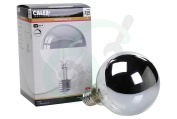 Calex  1101002600 LED Filament Kopspiegel 3,5W E27 GLB95 Dimbaar geschikt voor o.a. E27 GLB95 Chroom Dimbaar 250Lm 3,5W