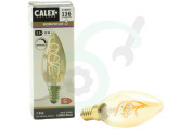 Calex  1001002900 Kaars LED lamp Flexible Filament Gold E14 Dimbaar geschikt voor o.a. E14 2.5W 136lm 2100K Dimbaar