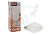 Calex  413334 Calex Kaarslamp 240V 10W 50lm E14 mat geschikt voor o.a. E14 B35 Dimbaar