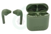 Defunc  DEFD4216 True Go Slim Earbud, Groen geschikt voor o.a. Draadloos, Bluetooth 5.0, USB-C