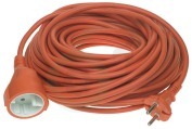 Benson 006472  Snoer 2 aderig H05VV-F 2x1mm2 geschikt voor o.a. Verlengsnoer oranje