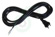 Universeel 701626Verpakt Stofzuiger Snoer H05VVF 2x0.75mm2 zwart 6M soepel geschikt voor o.a. stofzuiger kabel