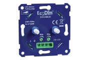 Ecodim ECO-DIM.05 LED Duo  Dimmer Fase Afsnijding geschikt voor o.a. 2x 0-1000W, 230V, druk/draaischakelaar