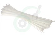 Elektra 006667  Bundelbandjes 370x5,0 mm wit geschikt voor o.a. Tie-wrap voor droger