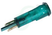 Elektra 453622  Lampje controle rond groen geschikt voor o.a. F=11 klemmodel, 230V inbouw 10,5mm