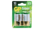 GP  03013AC2 LR20 Super Alkaline D geschikt voor o.a. Dikke staaf Super Alkaline