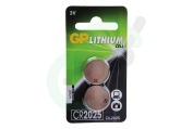 GP GPCR2025STD208C2 CR2025  Batterij Knoopcel CR2025 3V geschikt voor o.a. DL2025 Lithium