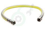 Easyfiks  Gasslang Rubber flexibel voor los staande apparaten geschikt voor o.a. Gastec 60 cm met koppelingen